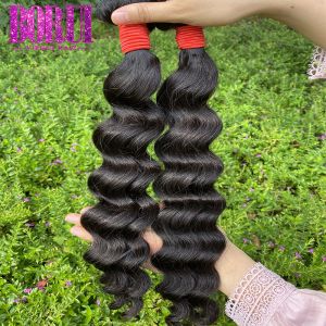 Soft Natural Wave Peruvian Hair Double Weft 8-28 Inch Smooth Strong Weft