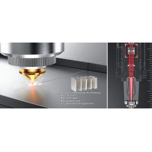 HIWIN 6kw 12kw 15kw Raycus Laser Source Enclosed Cover Fiber Laser Cutting