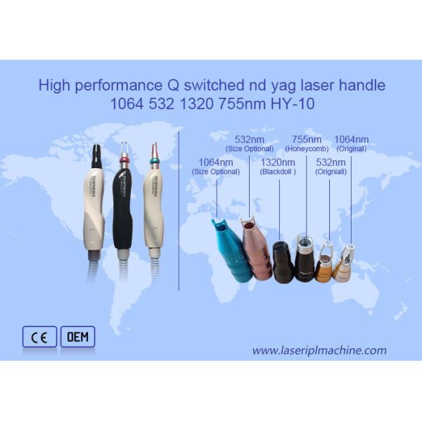 Quality 1064 532 1320 755nm Skin Rejuvenation Q Switched Nd Yag Laser Handle wholesale