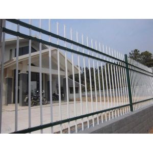 China Australian Standard Pressed Spear Top Security Picket Garrison Steel Tubular Fence on sale