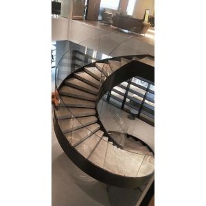OEM Curved Tempered Glass Toughened Grind Edge For Stair Railing
