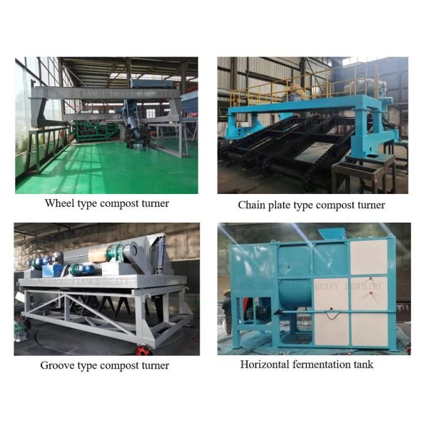 Organic manure fermentation compost machine crawler type for ground pile aerobic decomposition