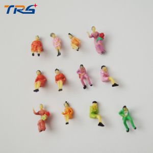 1:87 all seated model railway people ABS plastic 1.3cm scale model sitting