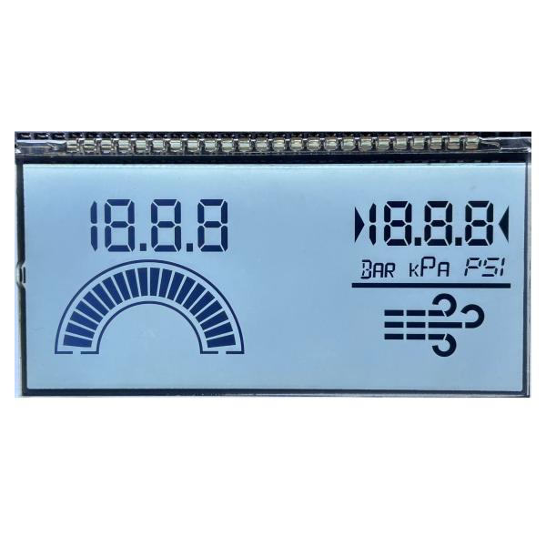 Custom ROHS Compliant HTN Segment LCD 7 Segment LCD Display for Industrial