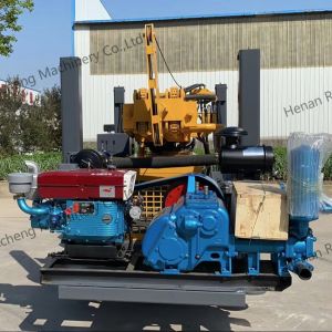 Hydraulic Rubber Crawler Borehole Water Well Drilling Rig Machine for 260m