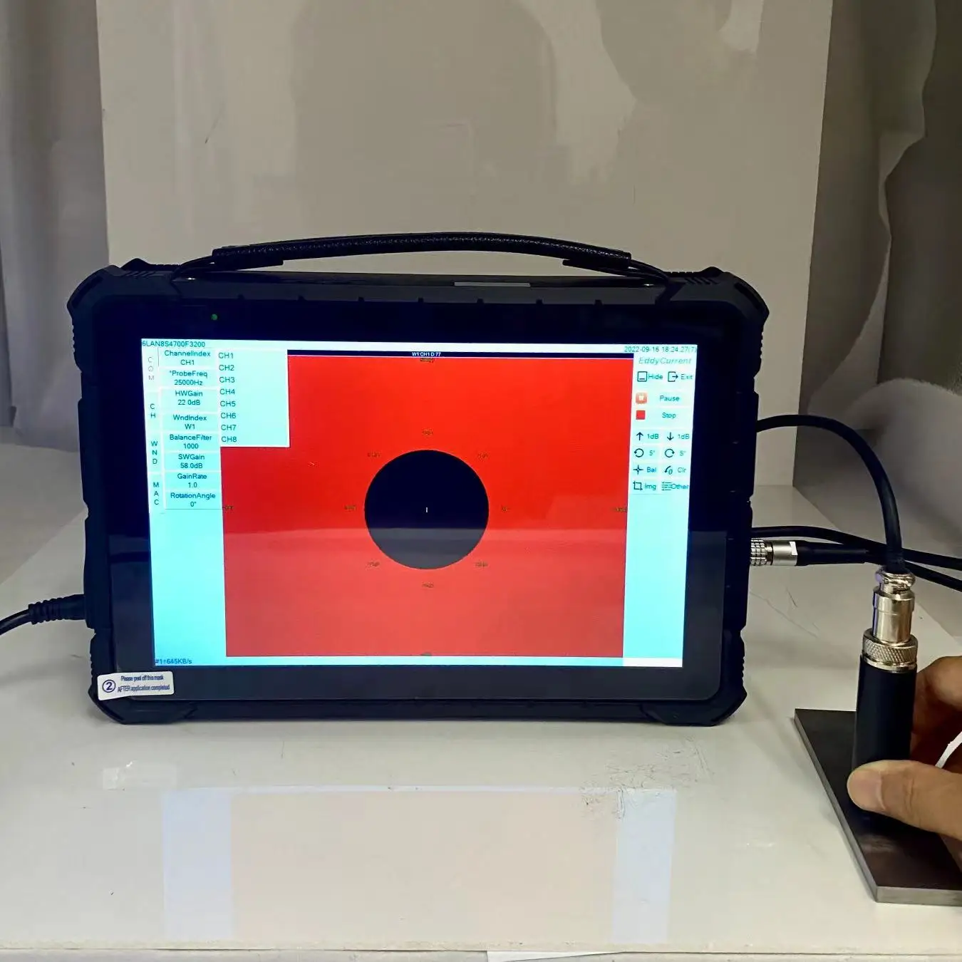 HEF-CC100 Portable Eddy Current Detection System with Touch Screen