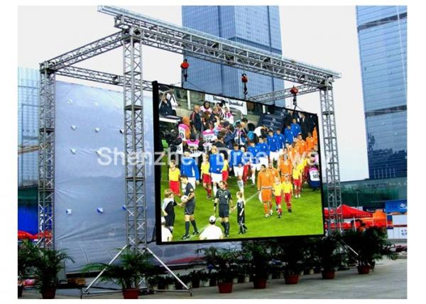 Quality IP65 Outdoor Silan P12 LED Screen Rental For Exhibition , 2R1G1B Full Color LED Display Rental wholesale