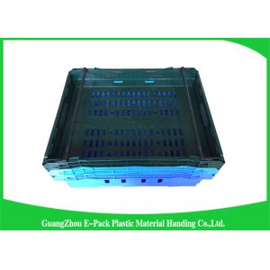 Customzized Mesh Plastic Food Crates with Ergonomic handles or handgrips