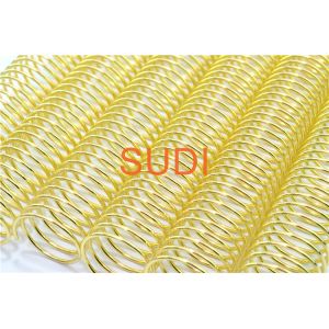 Gold-Plated Durable 1-3/8 Inch Spiral Binding Coil For High-End Notebooks
