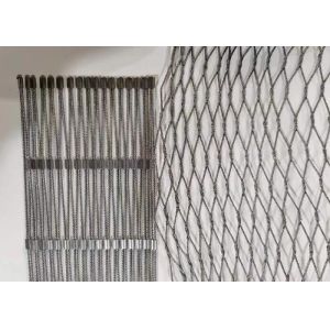 Ferrule Wire Rope Mesh Net Flexible Stainless Steel Cable Netting For Building