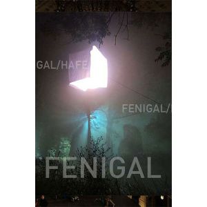 Cube Shape Specialized Filming Industry Led Inflatable Balloon 1200w