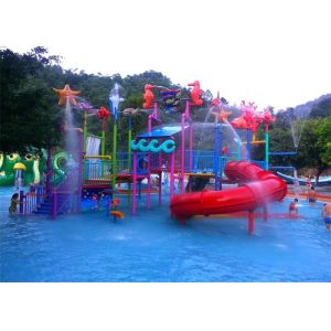 Cheap Mix Color Interactive Water Park Playground For Hotel Swimming Pool for sale