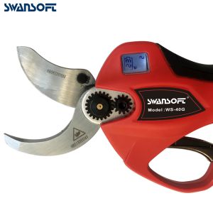 Swansoft pruning scissors 4.0cm electric pruner with LED and Finger Protection