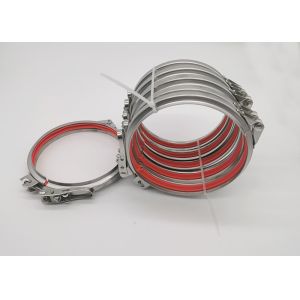 Quick Release 100mm Ss Pipe Clamp Together Duct Pipe