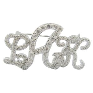 925 Silver CZ Brooch With Intricate Engravings For Formal Occasions Someone