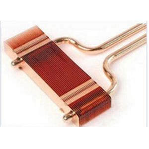 Cheap Electronics Copper Pipe Heat Sink Mini Copper Fin Welded for sale
