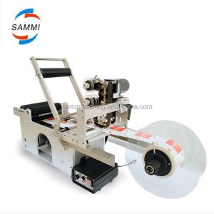 Cheap Semi Automatic Round Bottle Labeler, Labeling Machine with Production Date,batch Number Code Printing for sale