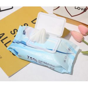 Cheap OEM Antiseptic 75% Alcohol Wet Wips Kill Germs And Virus for sale
