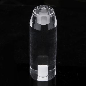 Customized Polished Fused Quartz Rod , Transparent Silica Glass Rod