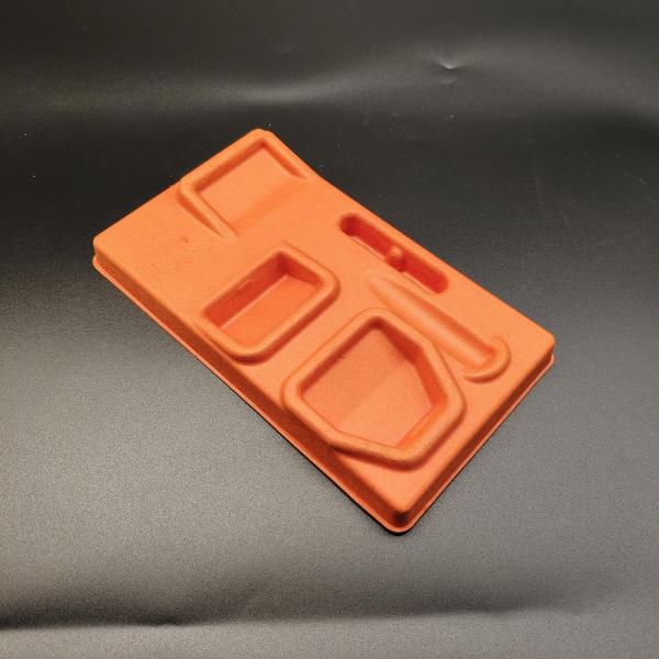 China Factory Direct Supply: Orange Pulp Molding Base for Razors - Embedded Type