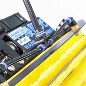 Aluminum Alloy Pole Solar Cleaning System with Electric Rolling Brush and OEM