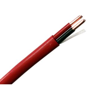 Orange / Red Fire Resistant Cable 14AWG FPLP-CL2P UL Approved BC Inner Conductor