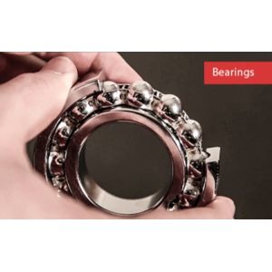 Gcr15 Angular Contact Ball Bearings SAE52100 Steel Si3N4 Ceramic