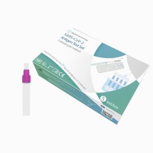 99% Accuracy Plastic SARS-CoV-2 Antigen Test Set Kit Nasopharyngeal Swab 5 piece