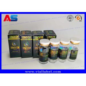 Laser Holographic 10ml Vial Stickers With Boxes And Vials labels for glass vials