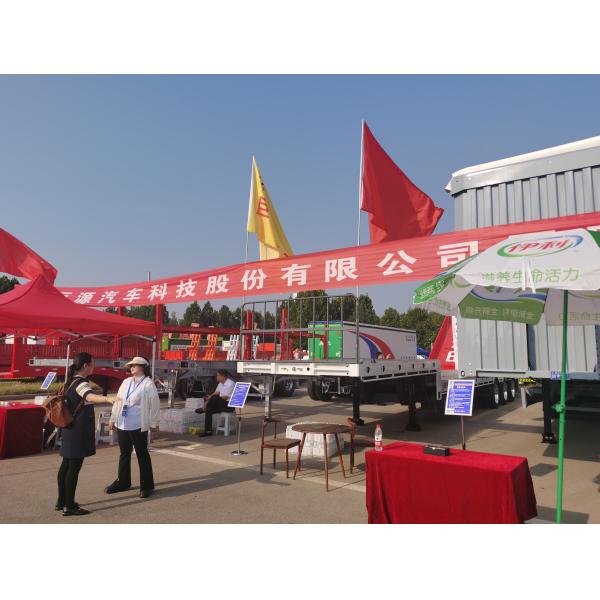 90 W mm*13 Thickness mm*10 Layer Leaf Spring 3 Axles Van Box Semi Trailer for Cargo Transport