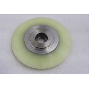 Single Polyurethane Wheels Abrasion Resistant PU Rollers Wheelsnon-woven Flap