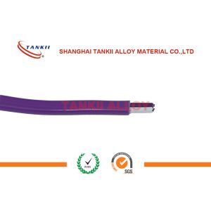 Purple and white color EX extension Thermocouple Cable With PTFE Insulation And