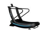 Low Noise Self Generating Non Motorised Running Machine Curved Manual Treadmill