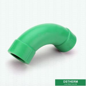 Cheap BSPP Thread Long Arc Shaped Elbow PPR Pipe Fittings for sale