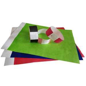 Custom Festival Event Tyvek Paper Wristbands with Snap Closure