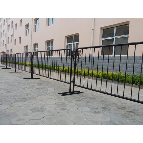 Hot Dipped Galvanized Queue Steel Crowd Control Barrier With Flat Bases