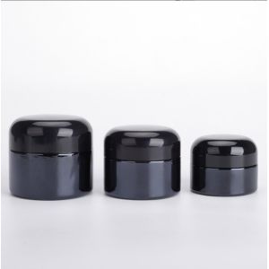 20g 30g 50g Black Eye Cream Jar With Lid Cosmetic Package Container Glass Cream