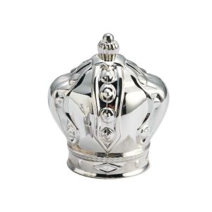 China Custom Perfume Cap Luxury Zinc Alloy Crown Perfume Cover European And American Style on sale