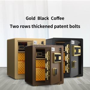 Fingerprint Lock Smart Home Safe Box Dual Alarm 26kg(Black)