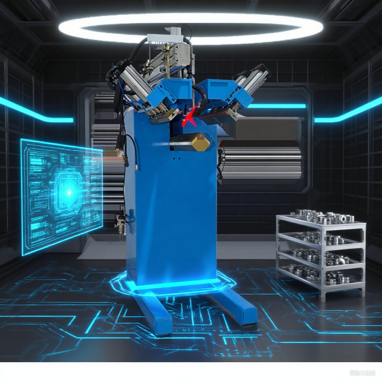 CNC Corner Rounding Welder with Laser Alignment and Adjustable R-angle Welding for Bathroom Basins