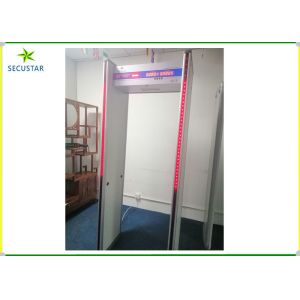 China Door Frame Security Metal Detector Led Count Six Zones Alarm Warterproof IP65 on sale