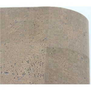 Factory direcly 1.35m Width Resistant Nature Cork Fabric/Leather with Brown