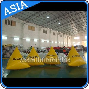 Cheap Inflatable Swim Buoys , Triangular Shape Marker Floating For Advertising for sale