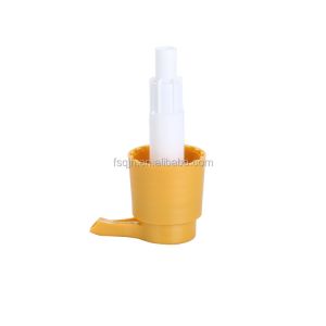 Empty 28mm Bottle Pump Cap Yellow Eco Friendly For 500ml Bottle