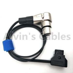 Alvin's Cables Luxury D Tap to XLR 4 Pin Female Right Angle Power Cable for ARRI