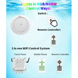 Multipurpose 35W Swimming Pool Lights LED Underwater Replacement Plastic