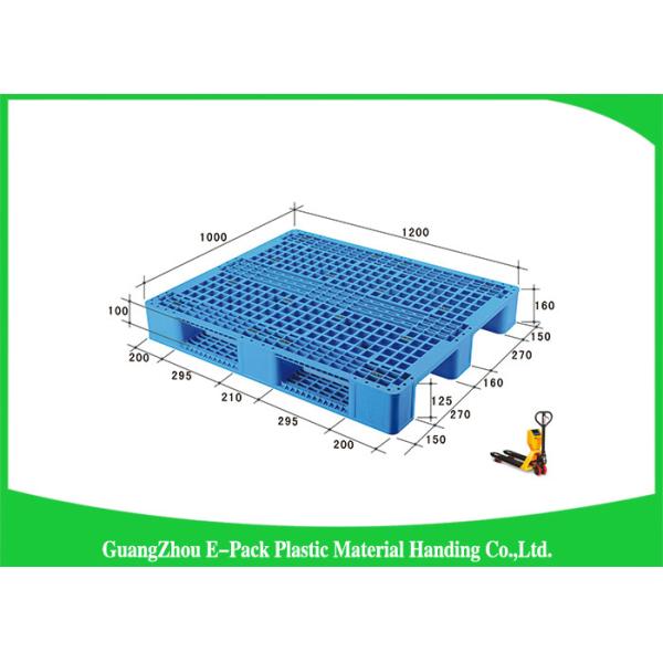 Higah Load Capacity Industrial Plastic Pallets , Stackable Recycled Plastic