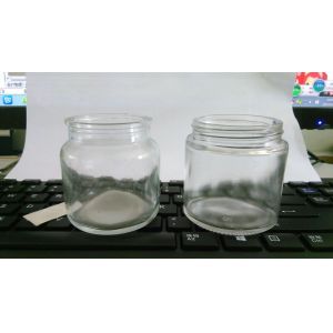 100ml clear screw neck glass jar for cosmetics packaging/ Bird's Nest Soup