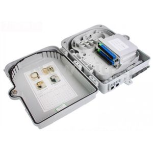 Waterproof / Dustproof FTTH Termination Box 16 Core Fiber Optic Splitter OEM