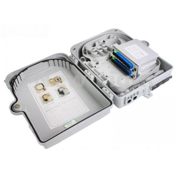 Waterproof / Dustproof FTTH Termination Box 16 Core Fiber Optic Splitter OEM
